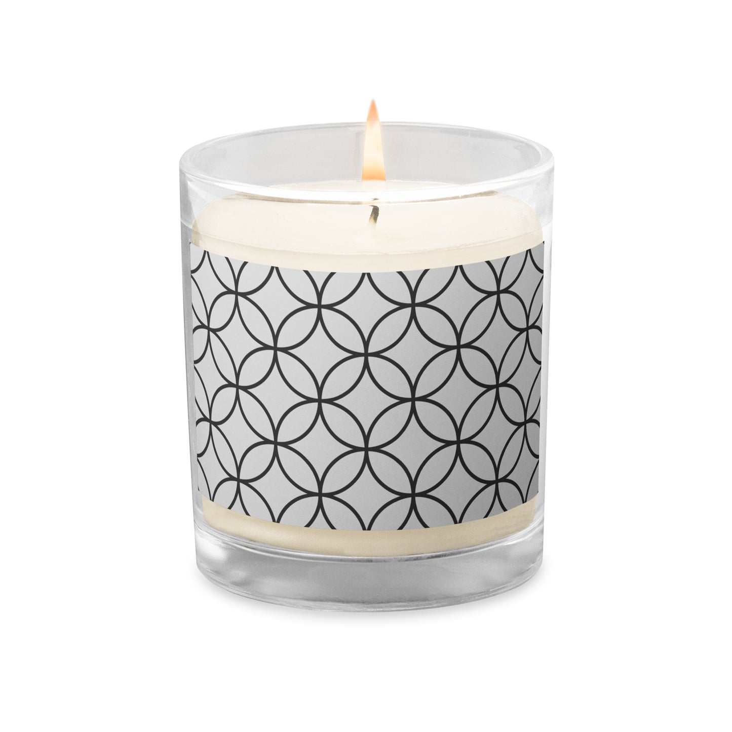 Sacred Geometry Glass jar soy wax candle