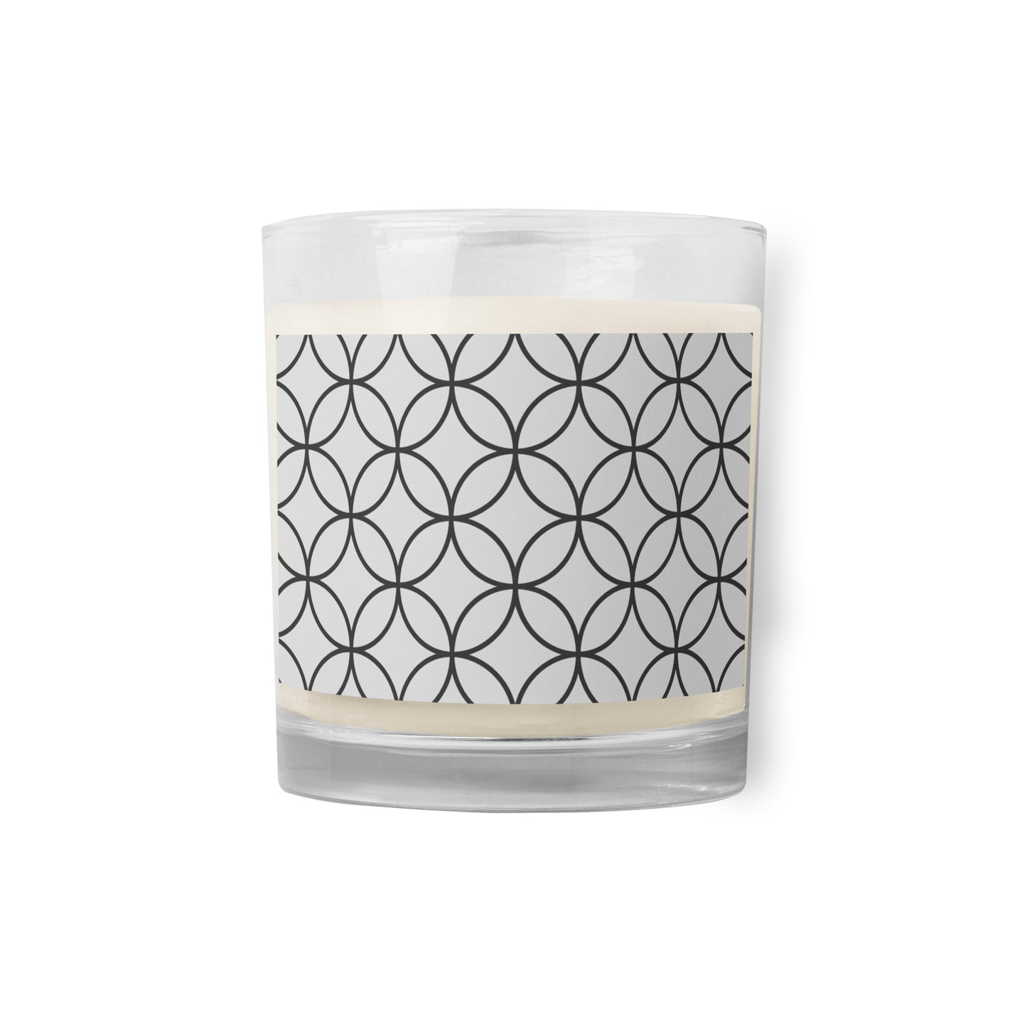 Sacred Geometry Glass jar soy wax candle