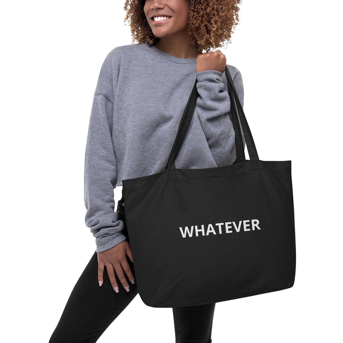 WHATEVER Large organic tote bag