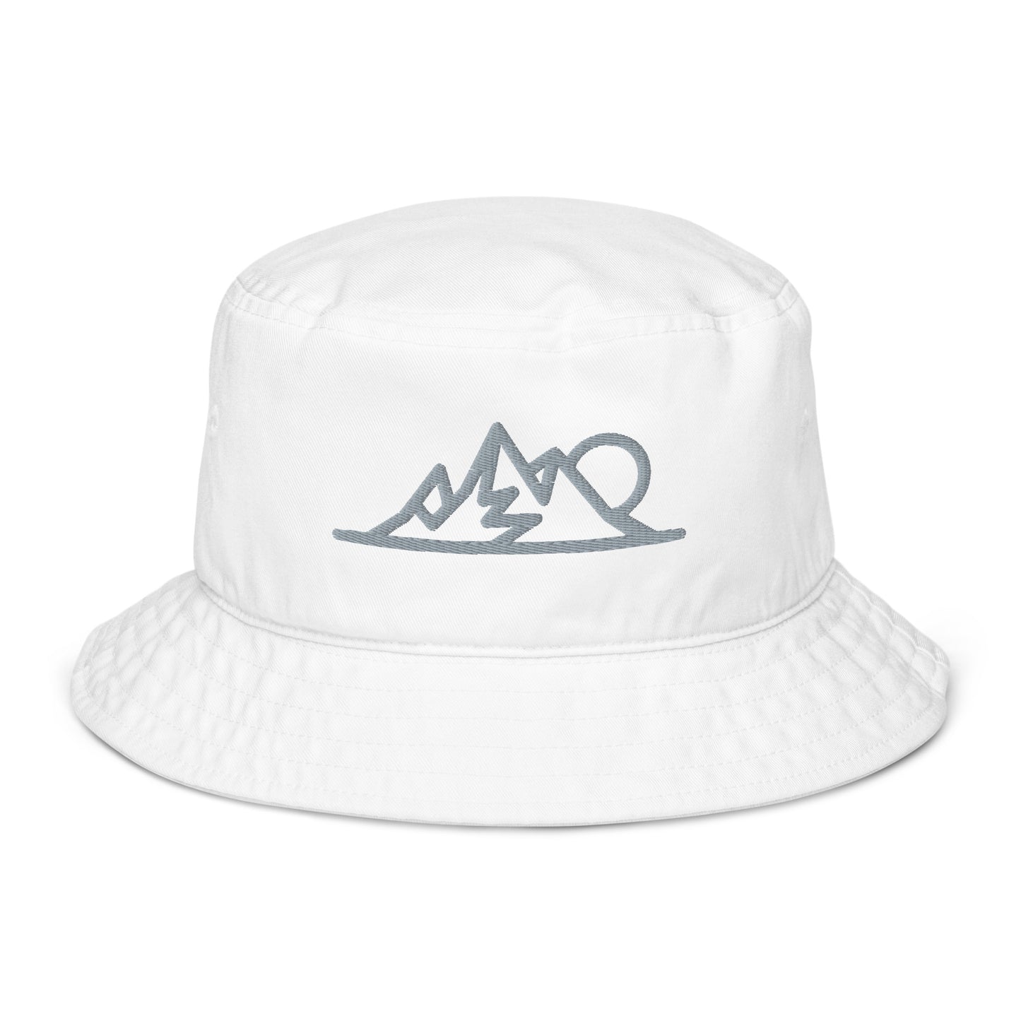 Embroidered Mountain Organic bucket hat
