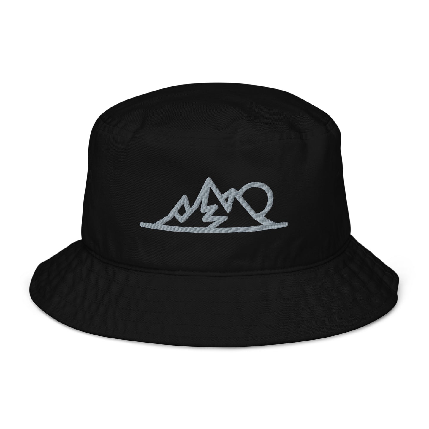 Embroidered Mountain Organic bucket hat