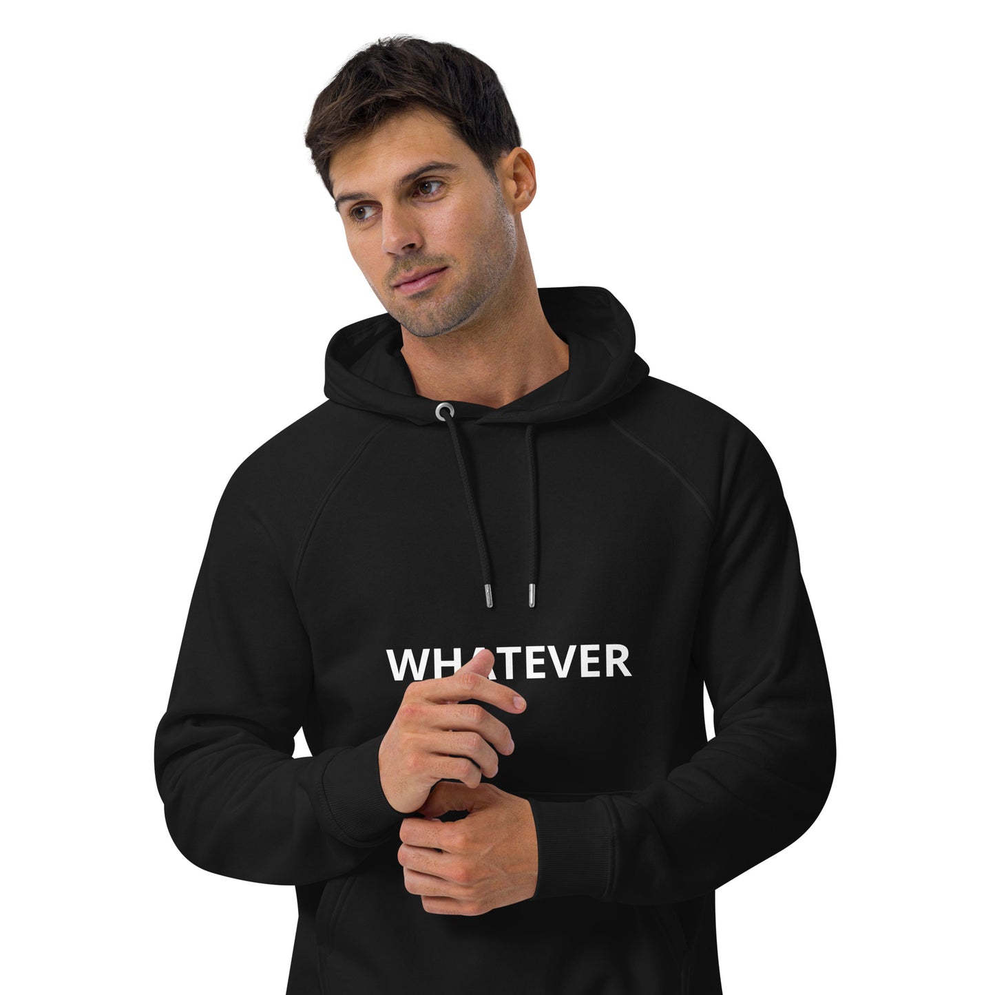 WHATEVER Unisex eco raglan hoodie