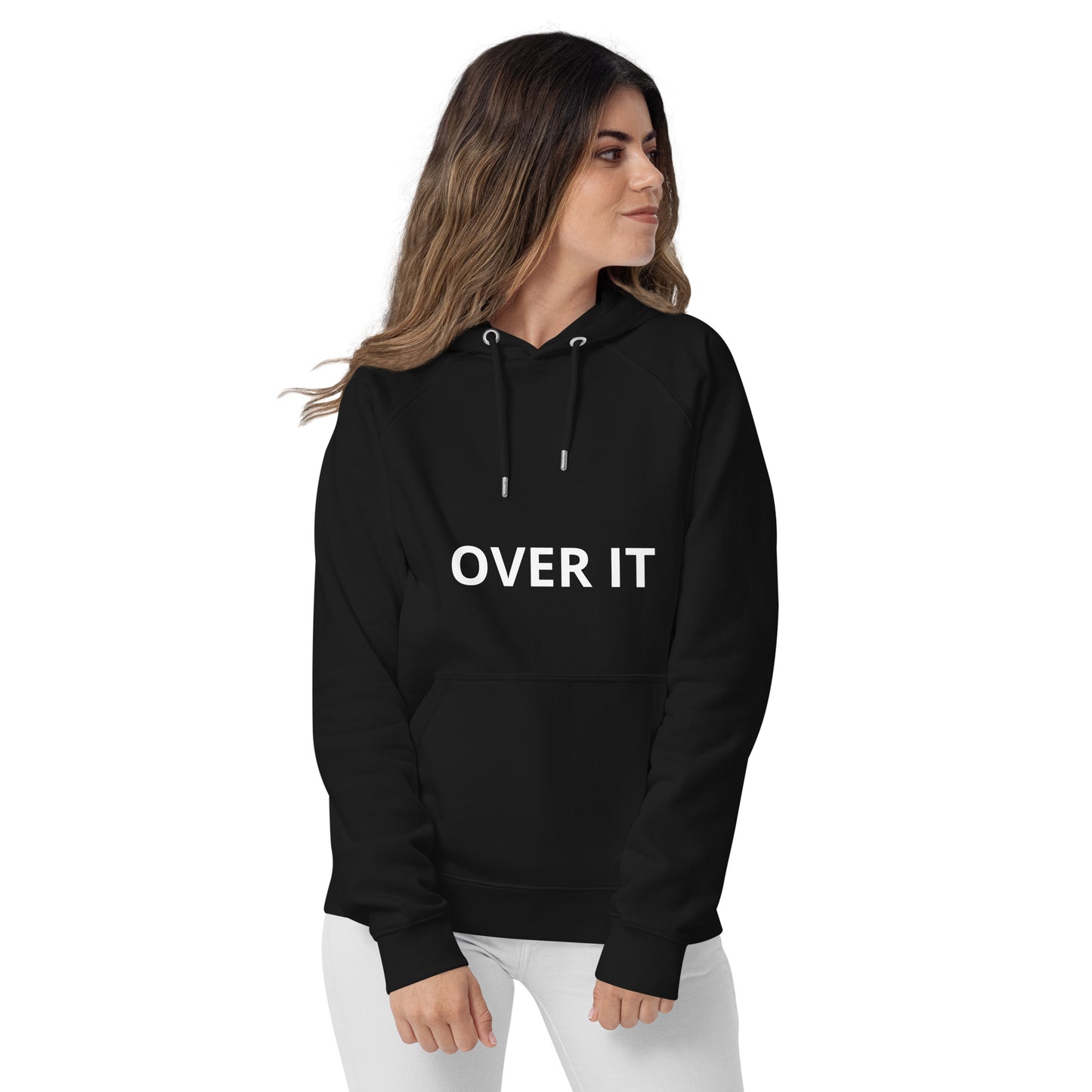 OVER IT Unisex eco raglan hoodie