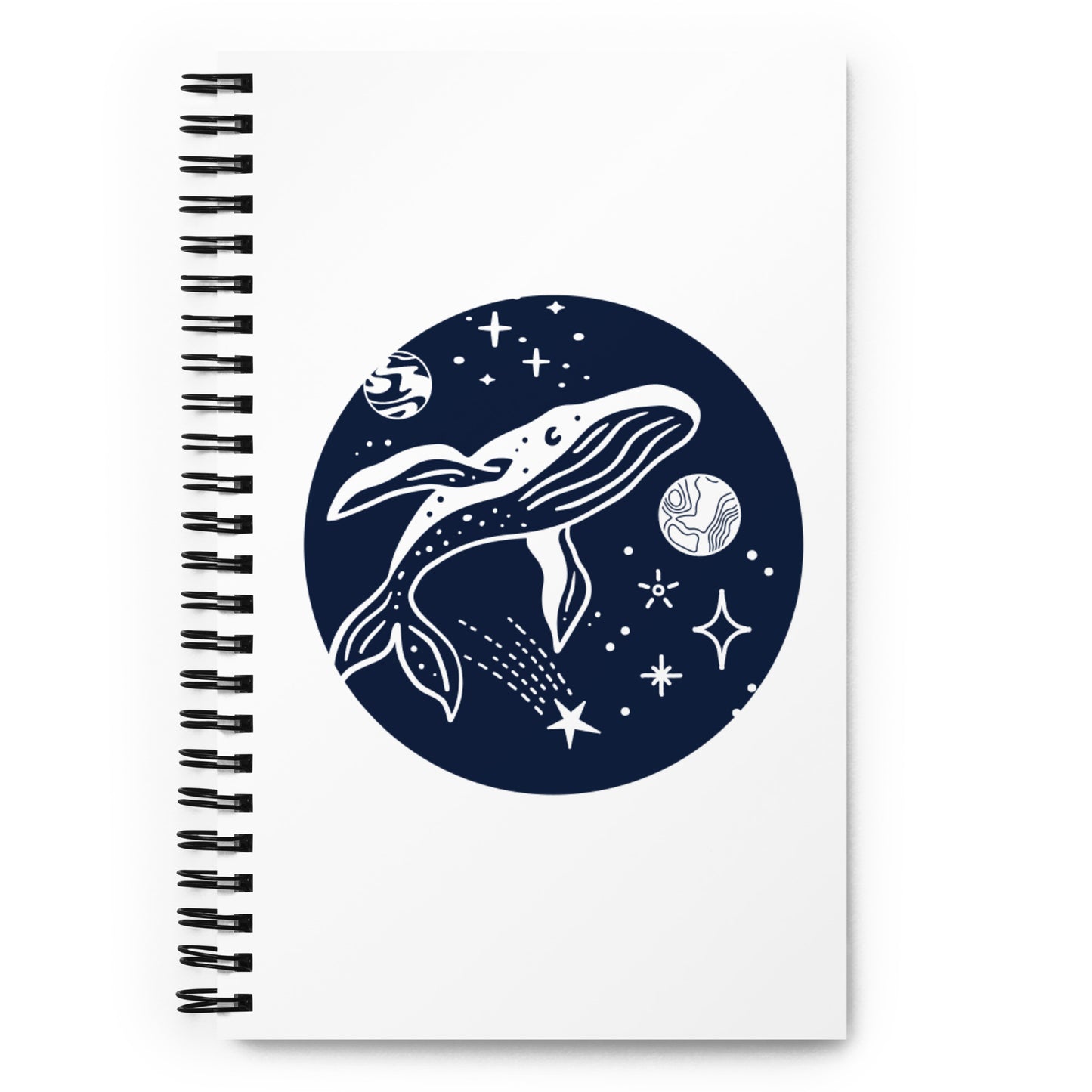 Space Whale Spiral notebook