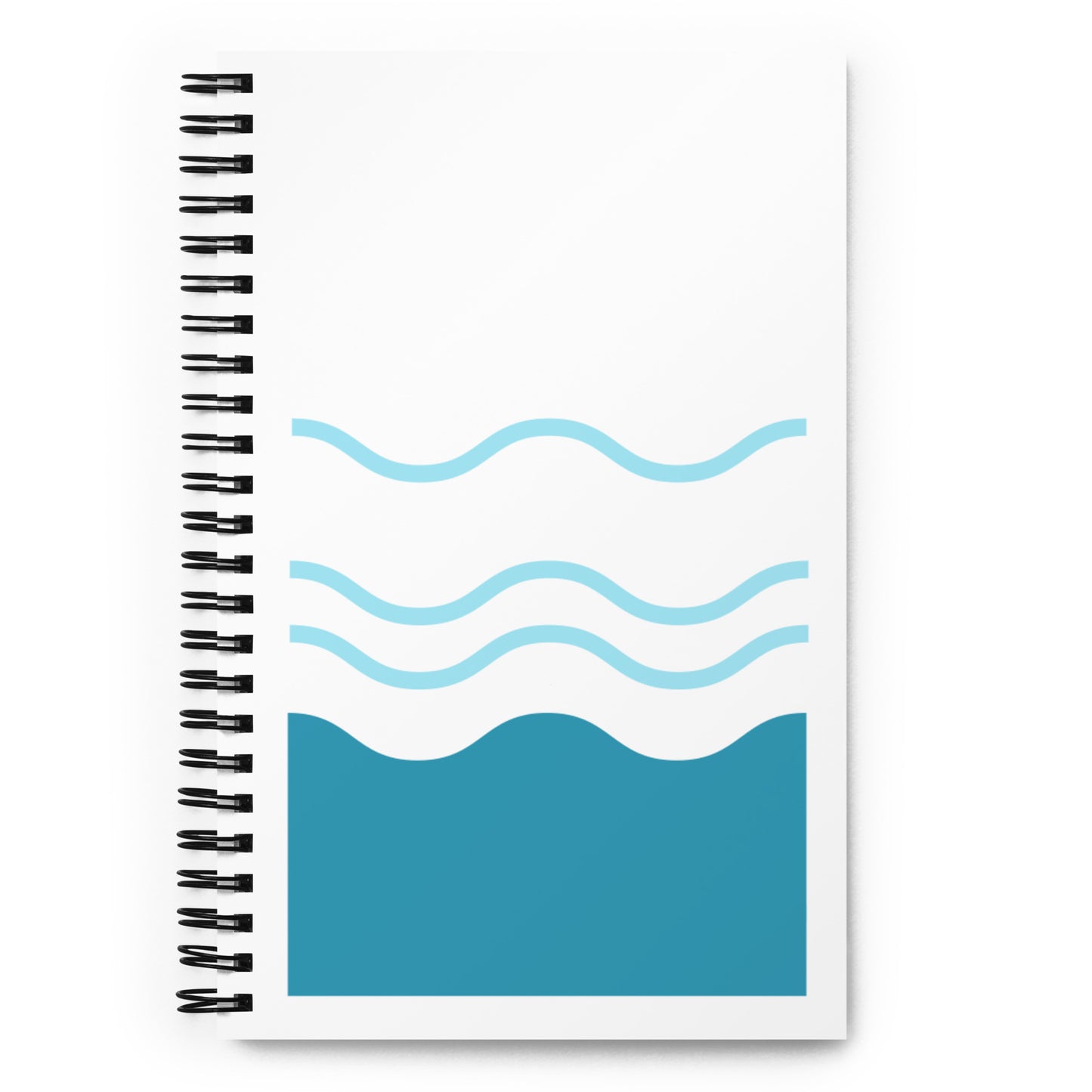 Waves Spiral notebook