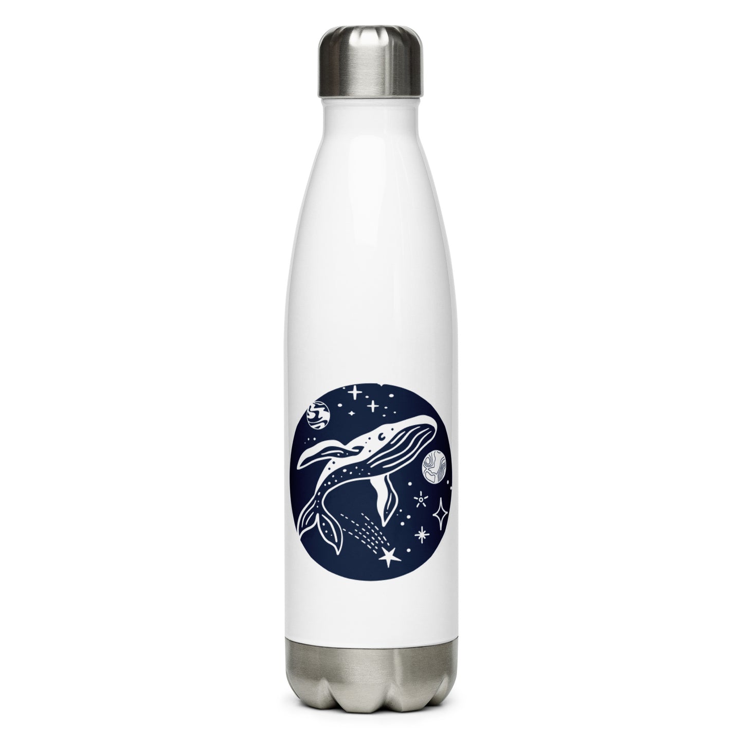 Space Whale Stainless Steel Water Bottle