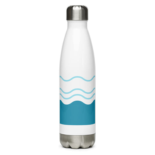 Waves Stainless Steel Water Bottle